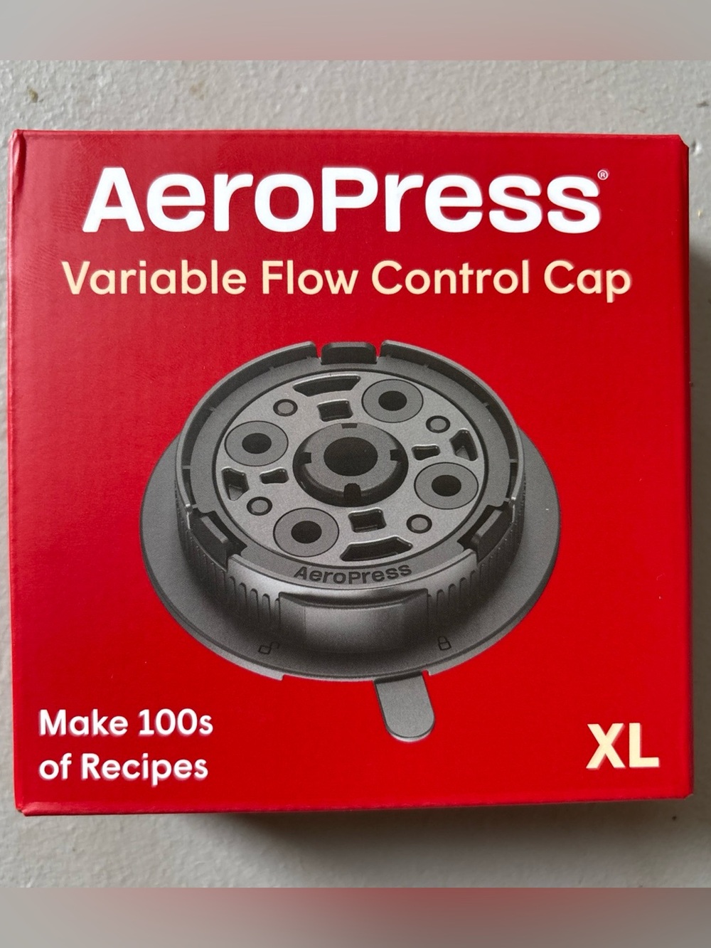 AeroPress Variable Flow Control Cap XL Coffee Maker Accessory NEW Sealed